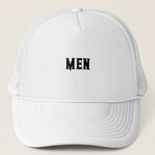 MANNEN Tekst Witte kleur Knappe Jongens Mannen Trucker Pet