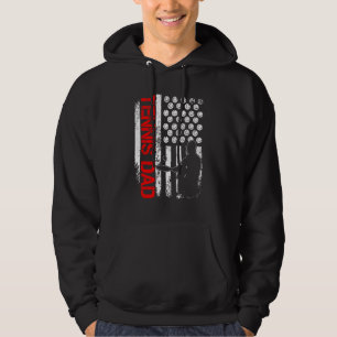 Mannen Tennis Amerikaanse vlag voor Patriottische Hoodie