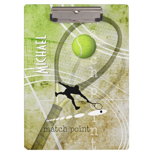 mannen Tennis Match Point II Klembord (Voorkant)