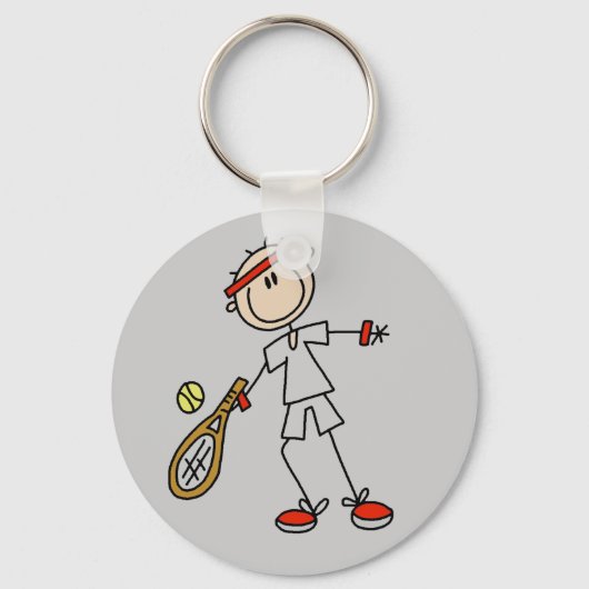 Mannen Tennis Sleutelhanger (Voorkant)