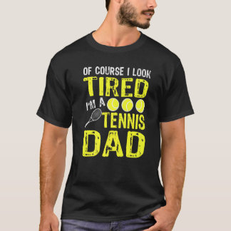 Mannen Tennis vader van Tennis Player T-shirt