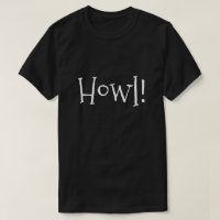 Mannen Text Howl Black