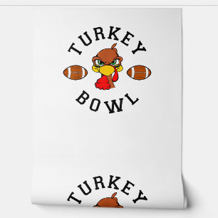 Mannen Thanksgiving Football Turkije Bowl Shirt vo Behang