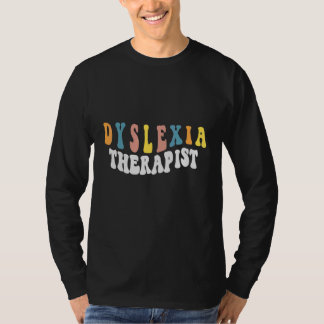 Mannen Therapistische dyslexie en bedekte dyslexie T-shirt