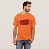 Mannen Ticket Graphic Destroyed T-shirt (Voorkant volledig)