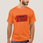 Mannen Ticket Graphic Destroyed T-shirt (Voorkant)