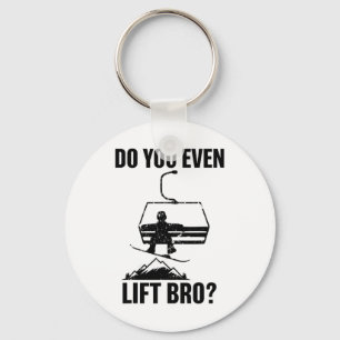 Mannen tilt u zelfs Bro Snowboard Snowboard G op Sleutelhanger