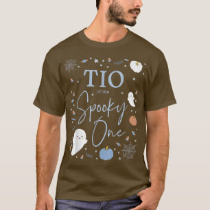 Mannen Tio van de Spooky One First Birthday Blue B T-shirt