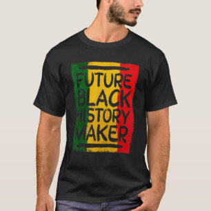 Mannen Toekomstige zwarte geschiedenismaker trots T-shirt
