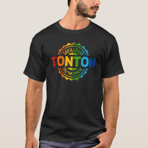 Mannen Tonton du World beste oom T-shirt