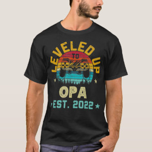 Mannen tot Opa est 2022 promoten videospelletjes T-shirt