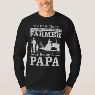 Mannen tractor Farmer stijl Farmer Papa Fath T-shirt
