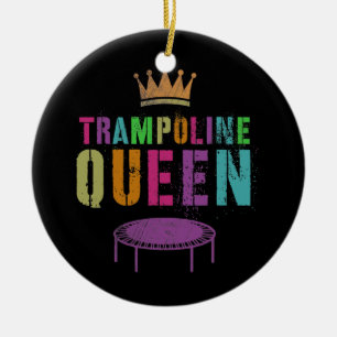 Mannen TRAMPOLINE QUEEN Gymnastiek Team Girls Keramisch Ornament