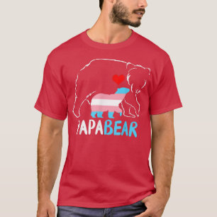 Mannen Trans Papa Beer Proud Pap Rainbow Transgend T-shirt