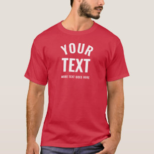 Mannen Trendy Elegant Modern Beste Kardinaal Rood T-shirt