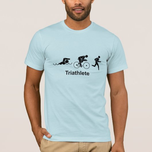 Mannen Triatlete Shirt (Voorkant)