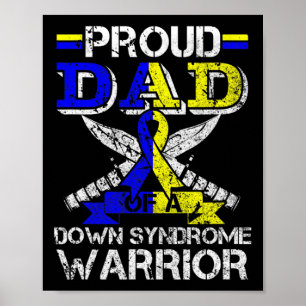 Mannen trots vader van een downsyndroom krijger ko poster