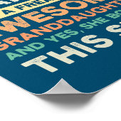 Mannen trotse grootvader van geweldige kleindochte poster (Hoek)