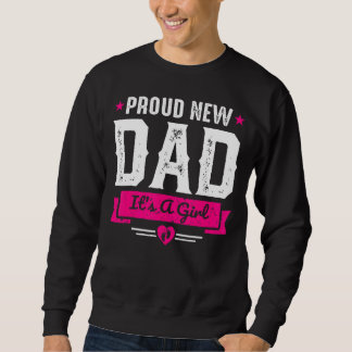 Mannen trotse nieuwe vader het is een meisje trui