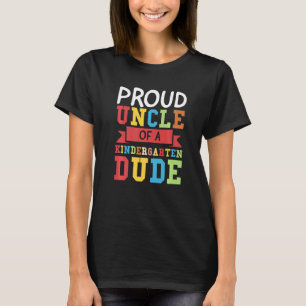 Mannen trotse oom van kleuterschool dude kleutersc t-shirt