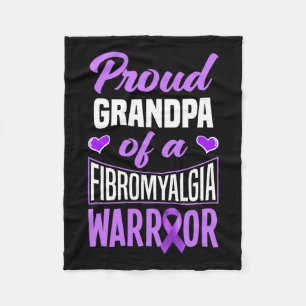 Mannen trotse opa van een fibromyalgie krijger 1 fleece deken
