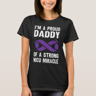 Mannen trotse papa van een sterke Nicu Miracle War T-shirt