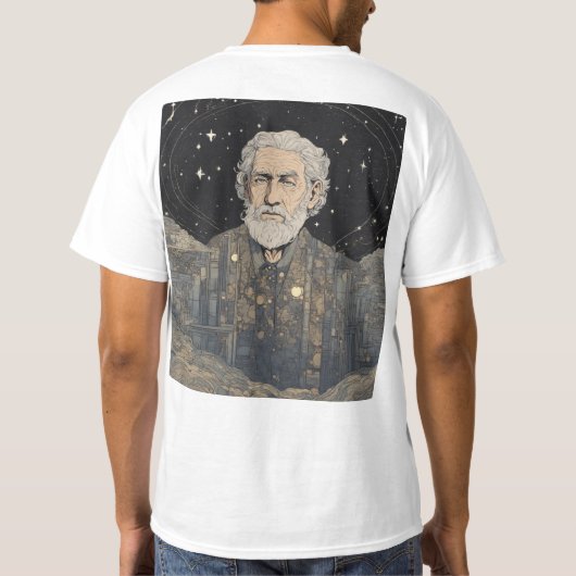 Mannen Tshirt schets ontwerp (Achterkant)