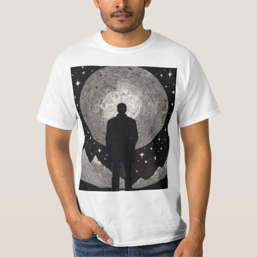 Mannen Tshirt schets ontwerp (Voorkant)