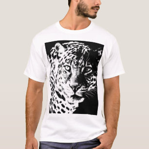 Mannen TShirts Sjabloon Pop Art Animal Leopard