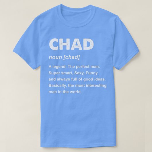 Mannen Tsjaadse naam Cadeaudesign T-shirt (Design voorkant)