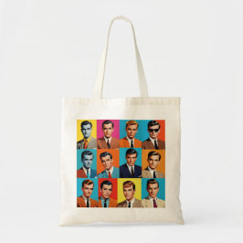 mannen uit de jaren zestig tote bag