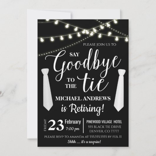 Mannen uitnodiging tot uittreding (Voorkant)