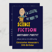 Mannen uitnodiging van Funny Birthday (Voorkant / Achterkant)