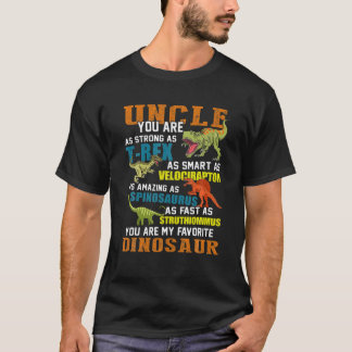 Mannen Unclesaurus T Rex Dinosaur oom Saurus Famil T-shirt