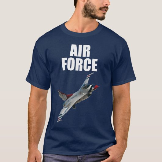 Mannen V.S. Air Force Patriotic Army Shirt (Voorkant)