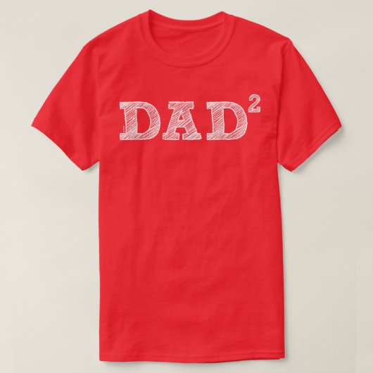 Mannen vader2, twee Kinderen, Vaderdag, vader van  T-shirt (Design voorkant)