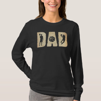 Mannen vader basketbal vaders dag t-shirt