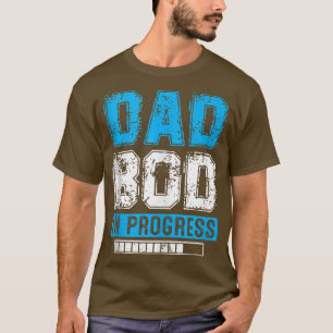 Mannen vader Bod in Progress Vader Papa Vaderdag T-shirt