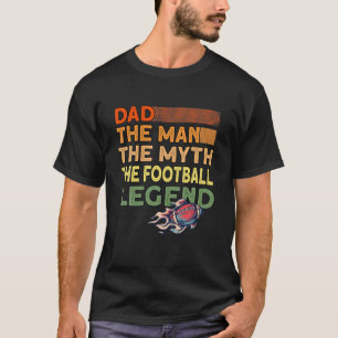 Mannen vader De Football Legend - Grappig pap Amer T-shirt