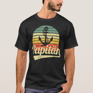Mannen vader en kapitein Vaderdag T-shirt