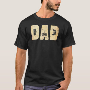 Mannen vader en videogames vaderu2019s dag t-shirt