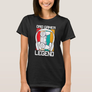 Mannen vader Gamer Legend Fathers Day Retro Video T-shirt