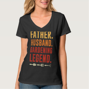 Mannen vader Gardener Legend Gardening T-shirt