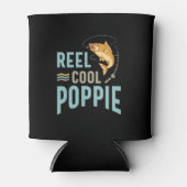 Mannen vader Gift Reel Cool Poppie Blikjeskoeler (Voorkant)