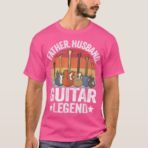 Mannen vader Guitar Legend Guitar Dad Guita T-shirt
