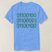 Mannen vader in Binary Code Funny Vaderdag Gift T-shirt (Design voorkant)