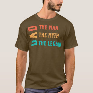 Mannen vader Man Myth Legend Papa vader papa Stepd T-shirt