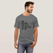 Mannen vader Man Myth Pontoon Kapitein Pontooning  T-shirt (Voorkant volledig)