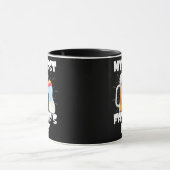 Mannen vader mijn eerste vaderdag grappige vader mok (Midden)