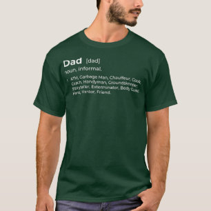 Mannen vader Noun Dictionary ATM Fathers Day Funny T-shirt